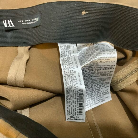 Zara Faux Suede Leggings NWOT - Picture 8 of 10